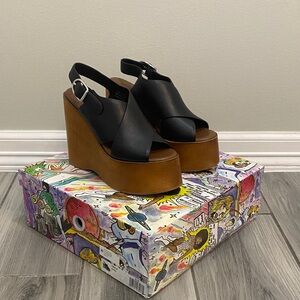 Jeffrey Campbell Fiddle Wedge Sandals